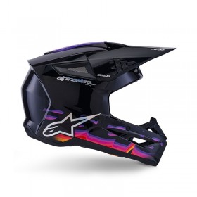 S-M3 FORCE  HELMET BLACK GLOSSY
