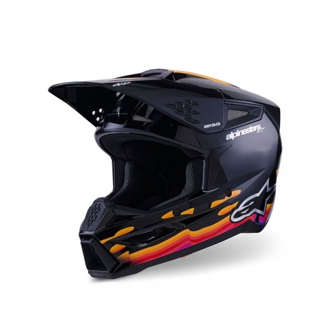 S-M3 FORCE  HELMET BLACK GLOSSY