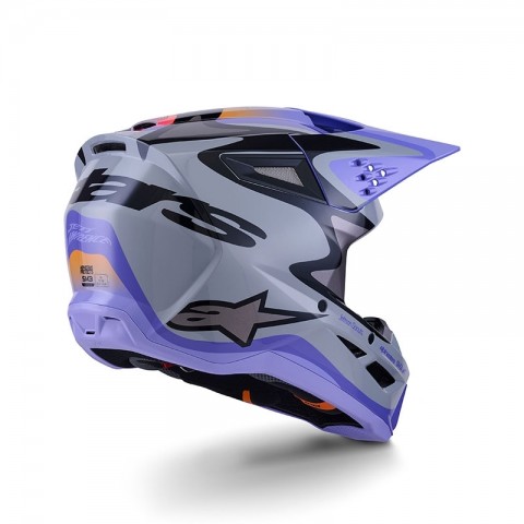 S-M3 JETTSON HELMET GRAY PRP BK GLS