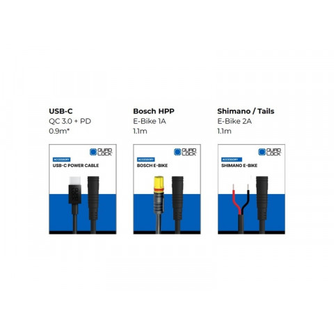 Câble d'alimentation USB-C QUAD LOCK Cycle