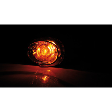 Clignotants HIGHSIDER smart OVAL - orange