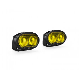Kit d'éclairage universel DL2 lentille jaune avec câblage Premium