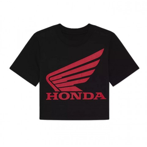 W FOX X HONDA BABY TEE [BLK]