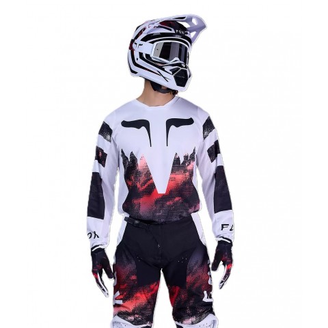 180 KAIROS JERSEY [WHT/FLO RED]