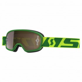 GOGGLE BUZZ MX PRO GREEN/YELLOW GOLD CH