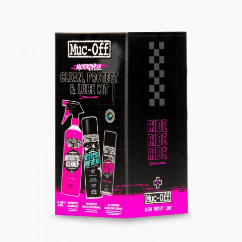 Kit d'entretient moto MUC-OFF Clean, Protect & Lube