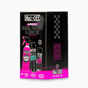 Kit d'entretient moto MUC-OFF Clean, Protect & Lube