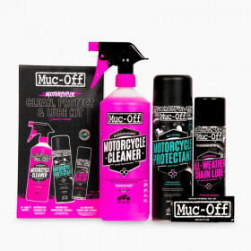 Kit d'entretient moto MUC-OFF Clean, Protect & Lube