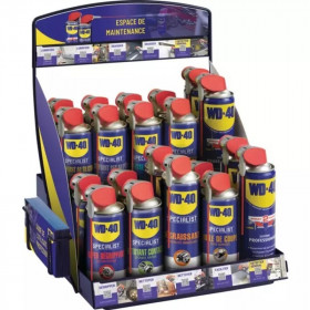 Présentoir métal sur comptoir WD-40 capacité 20 unités Présentoir métal sur comptoir WD-40 capacité 20 unités
