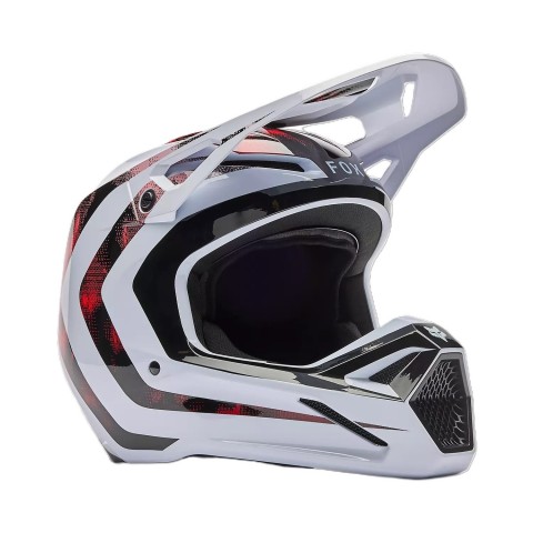 V1 KAIROS HELMET [WHT/FLO RED]