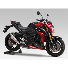Silencieux YOSHIMURA R-11 inox titane bleu/casquette carbone Suzuki GSX-S1000/F