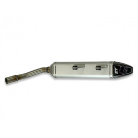 Silencieux FRESCO Carby aluminium blanc/casquette carbone Silencieux FRESCO Carby aluminium blanc/casquette carbone