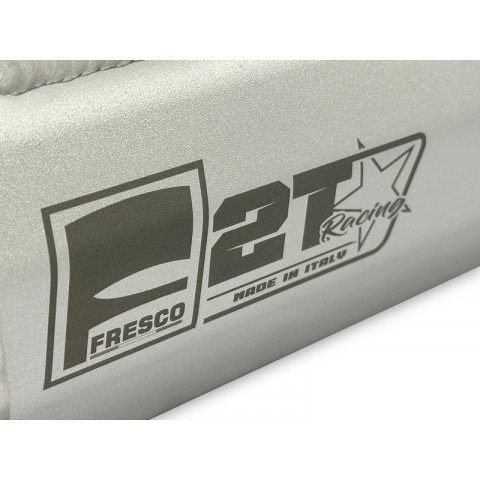 Silencieux FRESCO Carby aluminium blanc/casquette carbone Silencieux FRESCO Carby aluminium blanc/casquette carbone