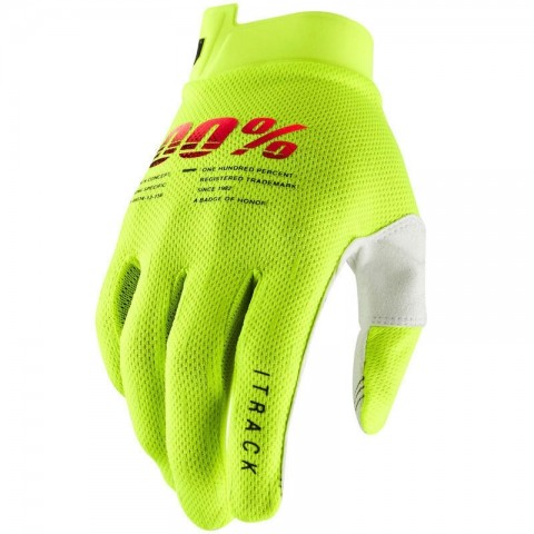 ITRACK JAUNE FLUO  GANTS 100% - TAILLE M