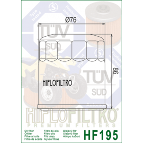 Filtre à huile HIFLOFILTRO - HF195