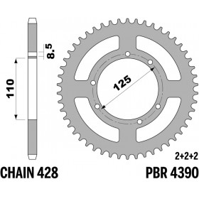 Couronne PBR acier standard - 428