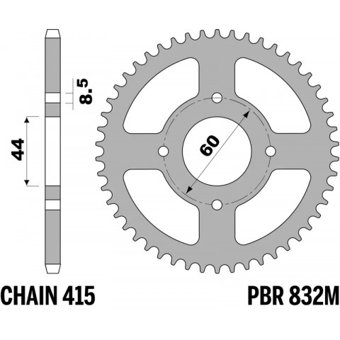 Couronne PBR acier standard - 415