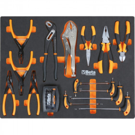 Combinaison d'ameublement d'atelier BETA TOOLS C45PRO 2.0 W avec 268 outils Beta Worker