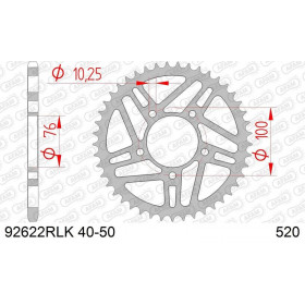 Couronne AFAM acier standard - 520