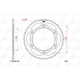 Kit chaîne AFAM 428R1 11/60-146 - couronne standard