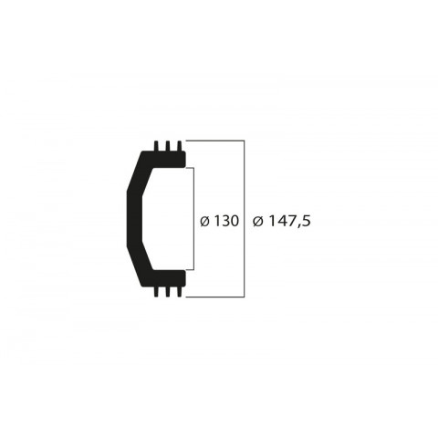 MALOSSI Clutch Bell With Lamellae Int. ø 130