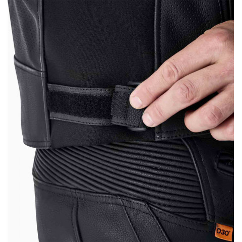 Veste RST Tractech Evo D3O cuir - noir/blanc