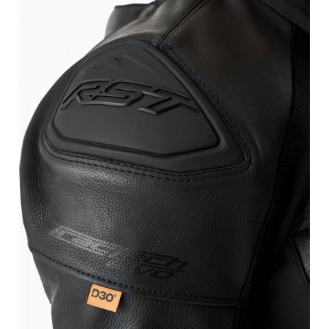 Veste RST Tractech Evo D3O cuir - noir