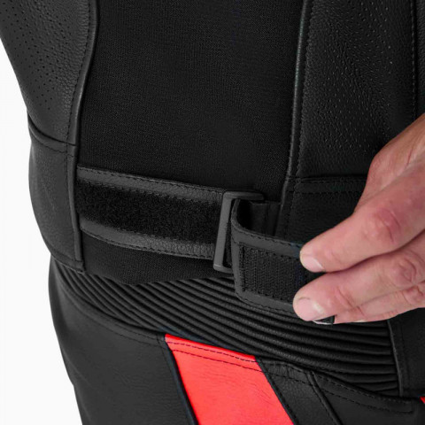 Veste RST Tractech Evo D3O cuir - noir/rouge