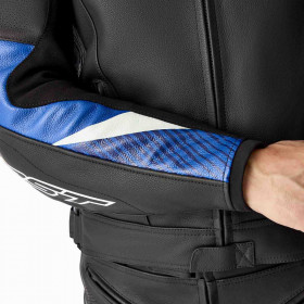 Veste RST Tractech Evo D3O cuir - noir/bleu