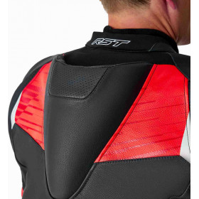 Veste RST Tractech Evo D3O cuir - noir/rouge