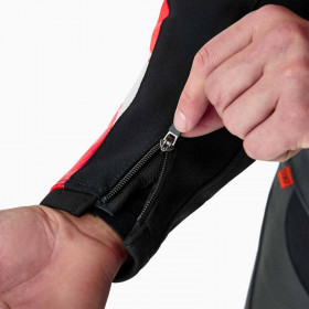 Veste RST Tractech Evo D3O cuir - noir/rouge