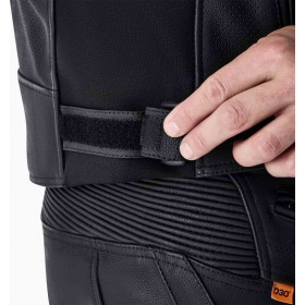 Veste RST Tractech Evo D3O cuir - noir/blanc