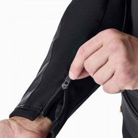 Veste RST Tractech Evo D3O cuir - noir/blanc