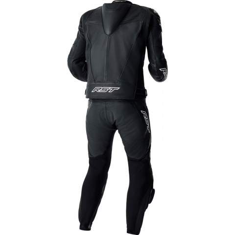 Veste RST Tractech Evo D3O cuir - noir/blanc