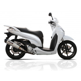 Echappement YASUNI Scooter 4 inox Look Titane/casquette noire Cap Honda SH300I