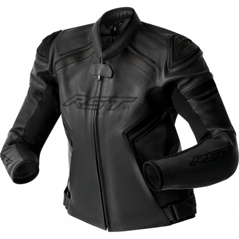 Veste femme RST S1 D3O cuir - noir