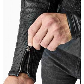 Veste RST Roadster Air D3O cuir - noir