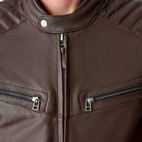 Veste RST Roadster Air D3O cuir - brun