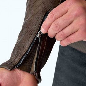 Veste RST Roadster Air D3O cuir - brun