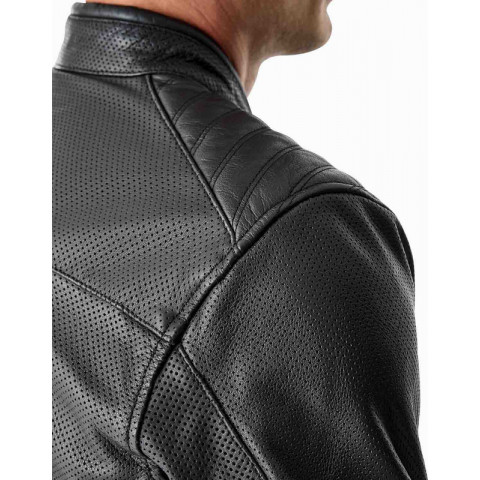 Veste RST Roadster Air D3O cuir - noir