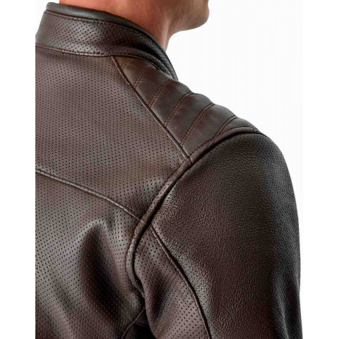 Veste RST Roadster Air D3O cuir - brun