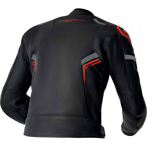 Veste RST S1 D3O cuir - noir/rouge