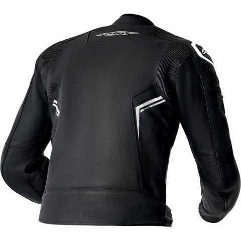 Veste RST S1 D3O cuir - noir/blanc