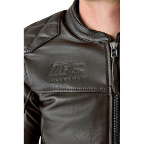 Veste RST Hillberry D3O cuir - Brun