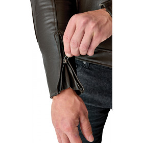 Veste RST Hillberry D3O cuir - Brun