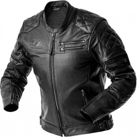 Veste RST Hillberry D3O cuir - noir