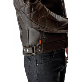 Veste RST Hillberry D3O cuir - Brun
