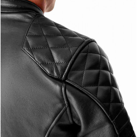 Veste RST Hillberry D3O cuir - noir