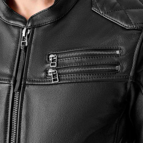 Veste RST Hillberry D3O cuir - noir