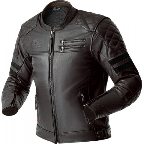 Veste RST Hillberry D3O cuir - Brun